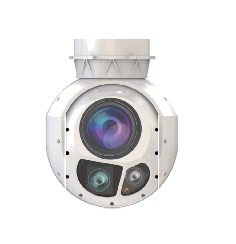 GBE-210 AI Tracking Locking GPS Positioning Optical Zoom 45X IR Laser Range Finder Two-Axis Three-Sensor EO/IR Pod Gimbal Drone Camera
