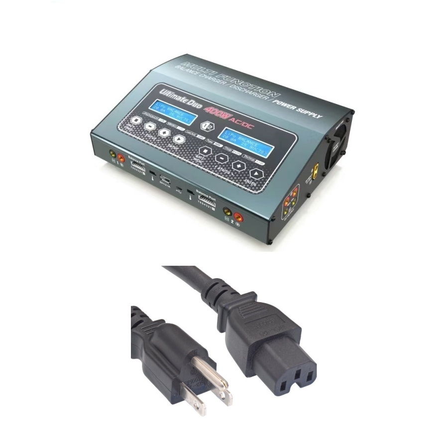 D400 Ultimate 400W AC 150 Watts DC Balance Charger Discharger Twin-Channel Power Supply for 1-7S Lithium Battery UAV Helicopter