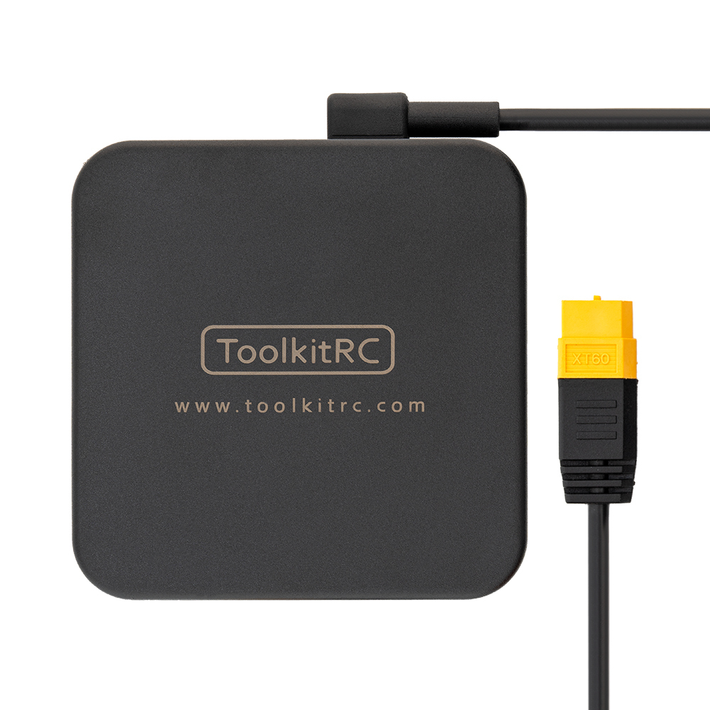 ToolKitRC ADP100 US Plug Charger Adapter 100W Power Output XT60 Connector Plastic Material RC Drone Battery Drones Accessories