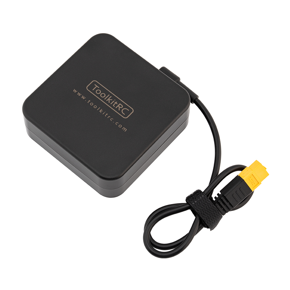 ToolKitRC ADP100 US Plug Charger Adapter 100W Power Output XT60 Connector Plastic Material RC Drone Battery Drones Accessories