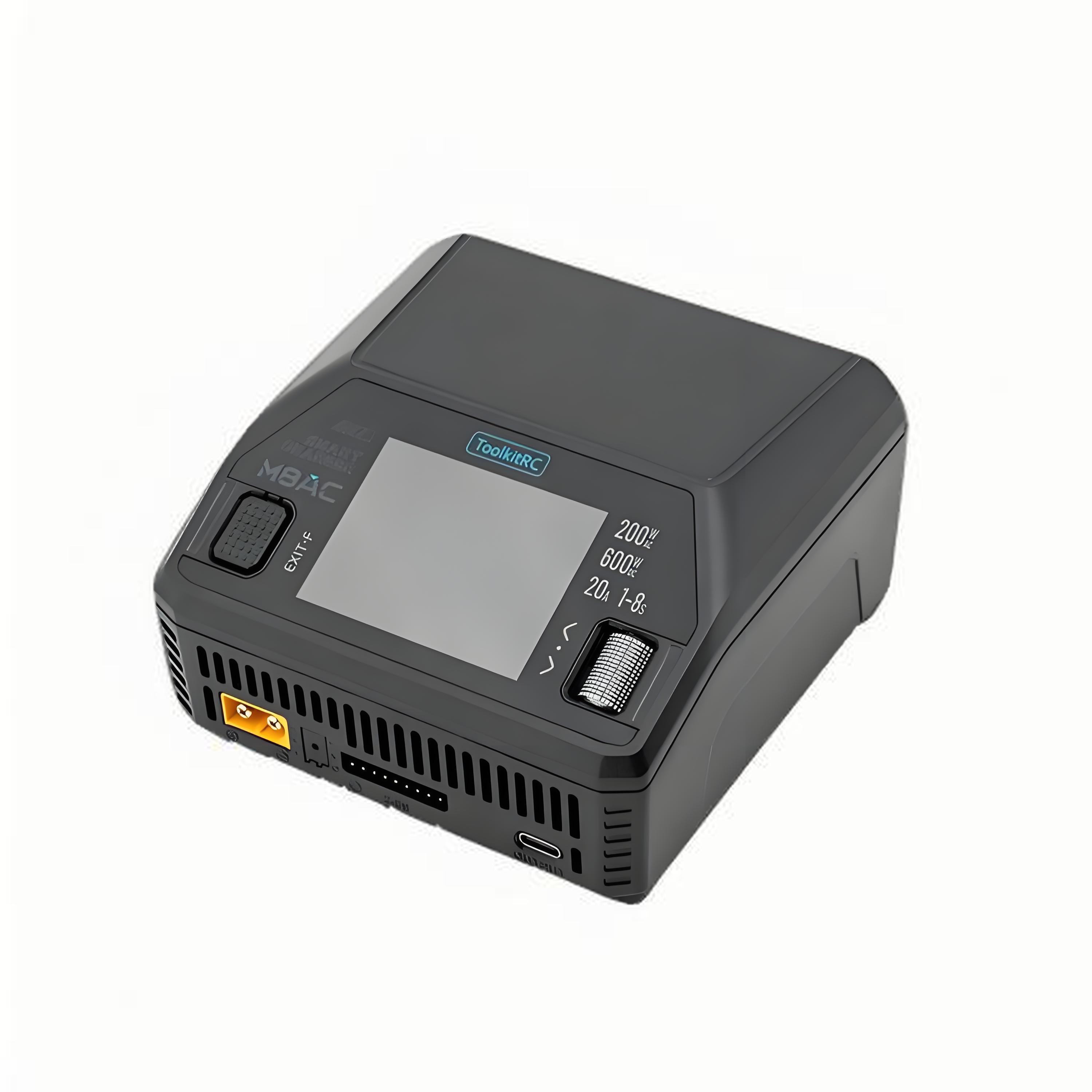 M8AC Mini Charger Toolkitrc Multifunctional 65W 8S Fast 20A Lipo Drone Battery Charger New AC 200W DC 600W 20A Model Protection