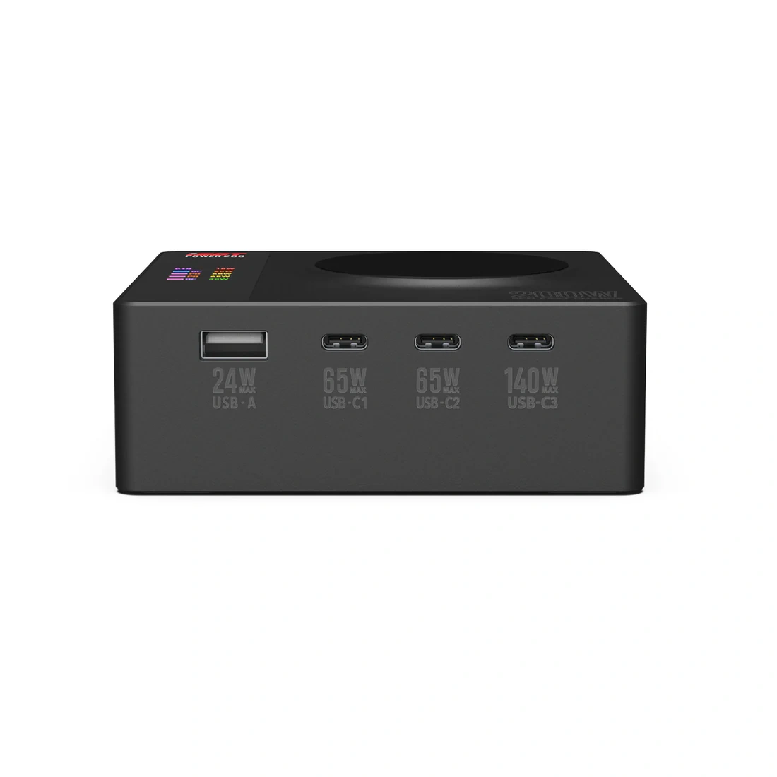 ISDT Power 200X 4-Port USB-C Charging Station 1 Wireless Charge Port 200W Fast Charger LED Display App Control for Earphones