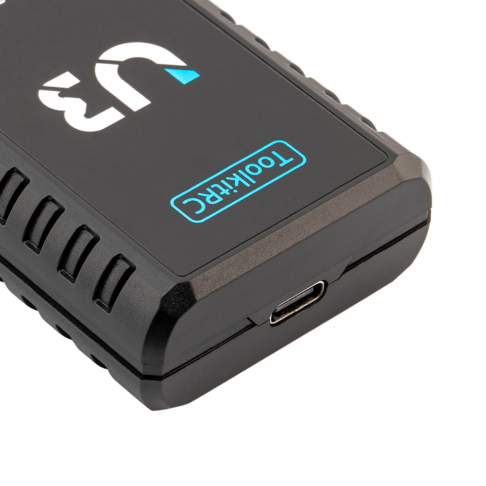 Toolkitrc U3 USB-C Charger Smart Flight Controller Storage Plastic Metal for 2-3S & 4-8S 2A 25W Car Aircraft Drone Models Power