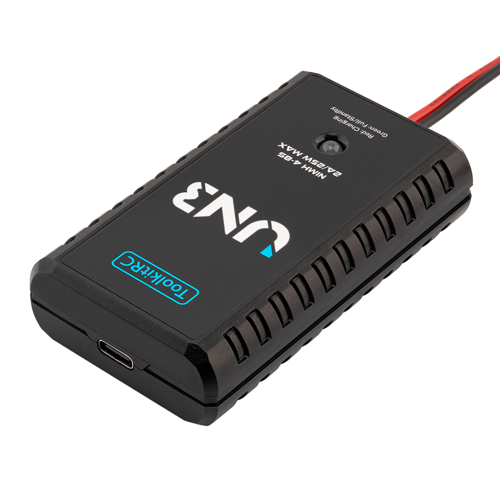 Toolkitrc UN3 Smart Flight Controller Storage 2-3S 4-8S 2A 25W USB-C Charger for Car Aircraft Drones Models Drones Accessories