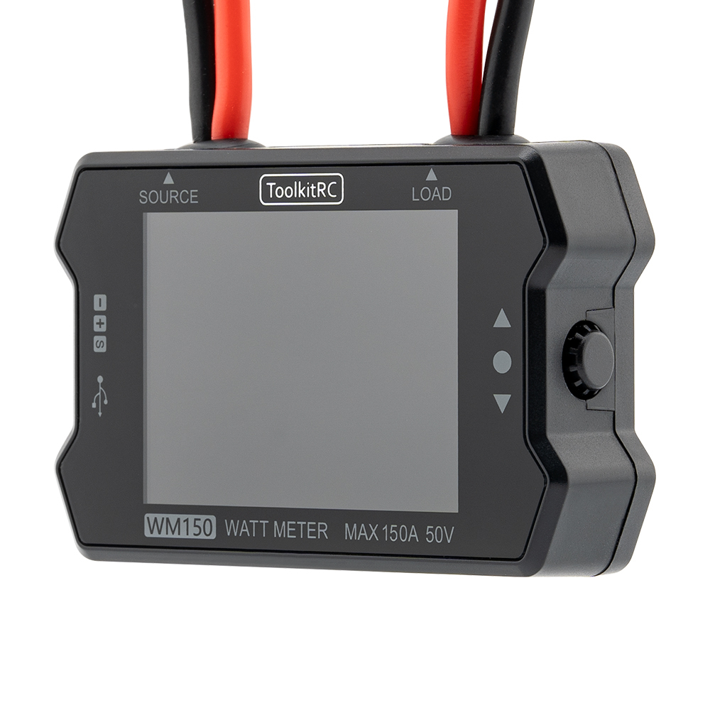 ToolkitRC WM150 Power Meter 50V 150A 32-bit ARM 12-bit ADC 2.4 Inch LCD Display Plastic Throttle Signal Toolkit