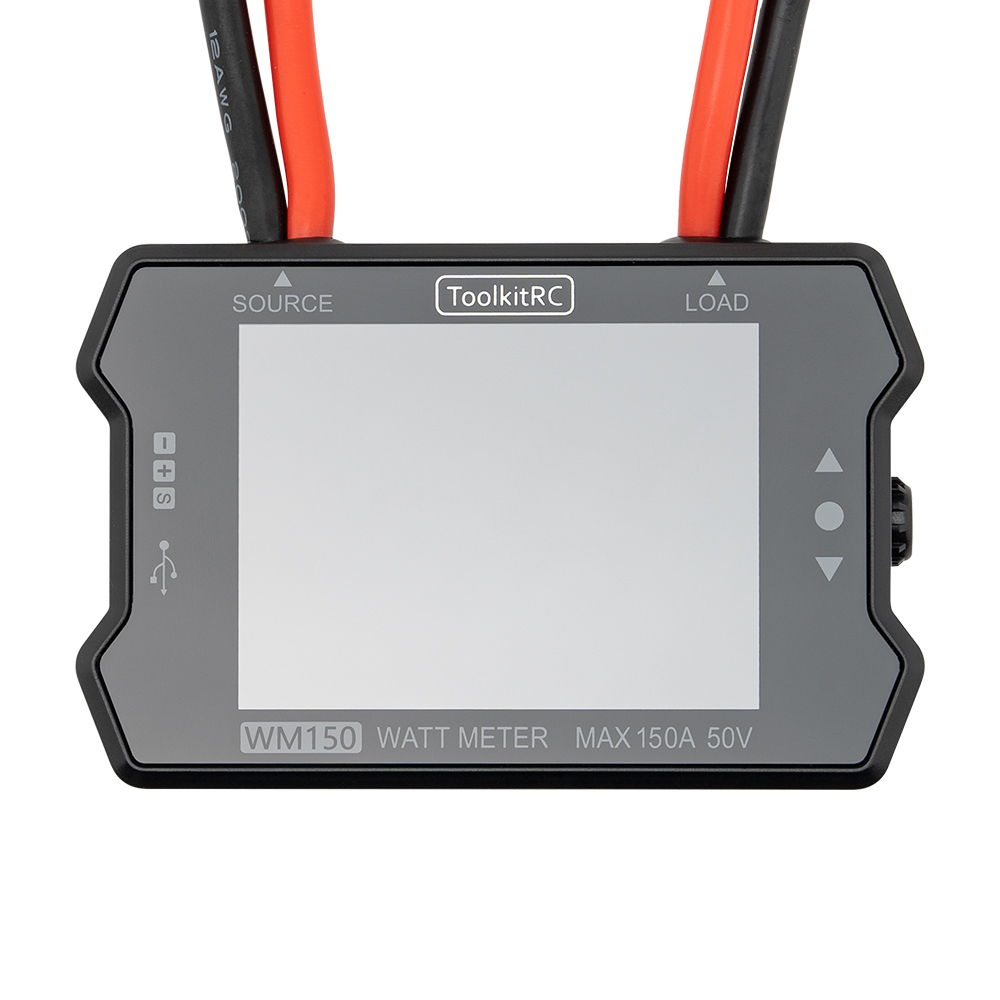ToolkitRC WM150 Power Meter 50V 150A 32-bit ARM 12-bit ADC 2.4 Inch LCD Display Plastic Throttle Signal Toolkit