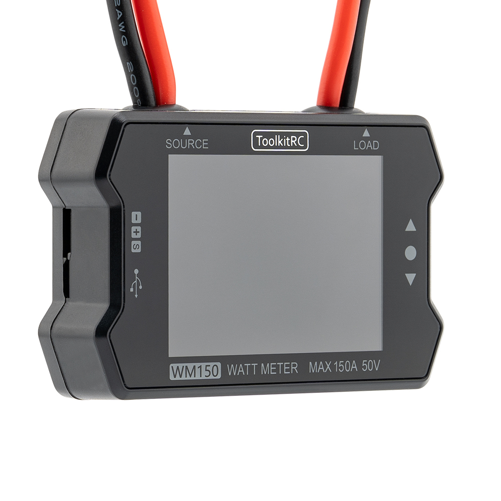 ToolkitRC WM150 Power Meter 50V 150A 32-bit ARM 12-bit ADC 2.4 Inch LCD Display Plastic Throttle Signal Toolkit