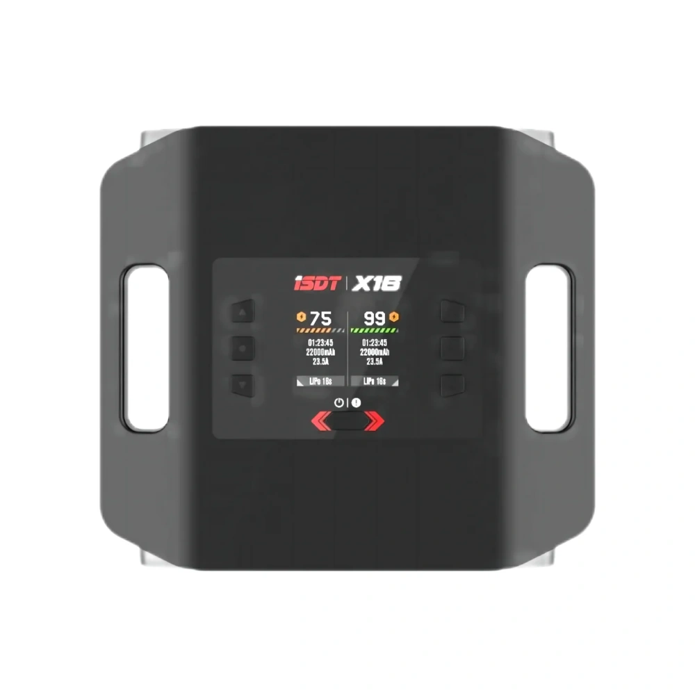 ISDT X16 Dual 1100W 20A Lipo Battery Charger 2-16S Life LiPo LiHv ULiHv PB US Plug for RC Models Plastic Material for Drone