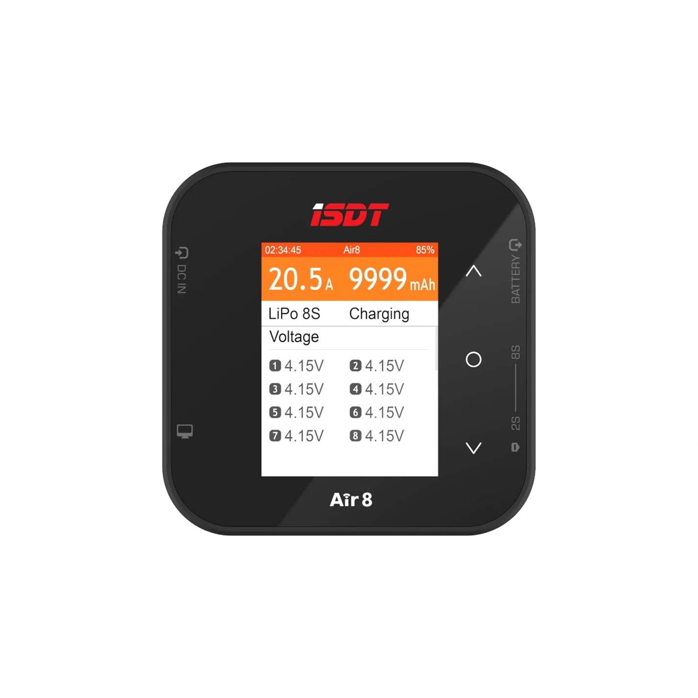 ISDT Air8 Smart Digital 500W DC 20A Battery Charger 1-8S LCD Display Balance Discharger for Li-Po Lipo Battery