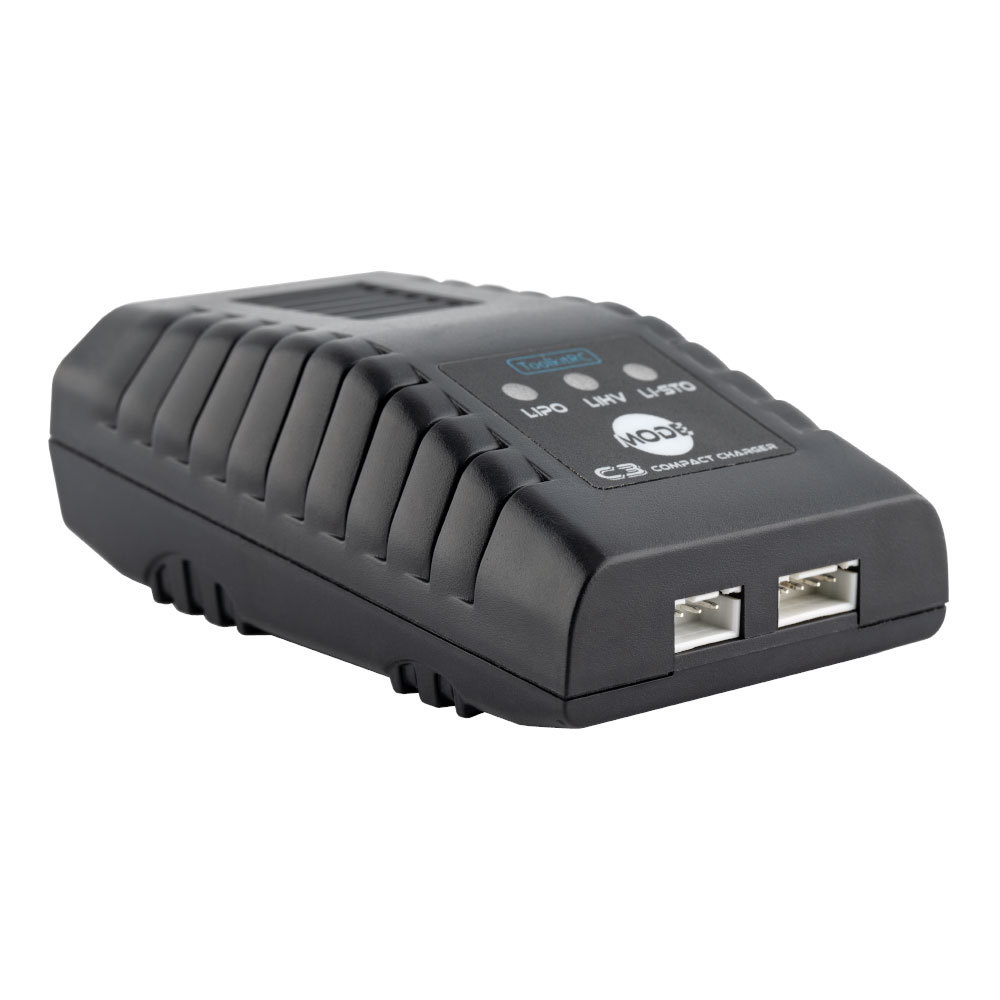 ToolkitRC C3 Compact AC Balance Charger for RC Models 2-3S Lipo LIHV One-Touch Storage Mode Plastic US EU PLUG