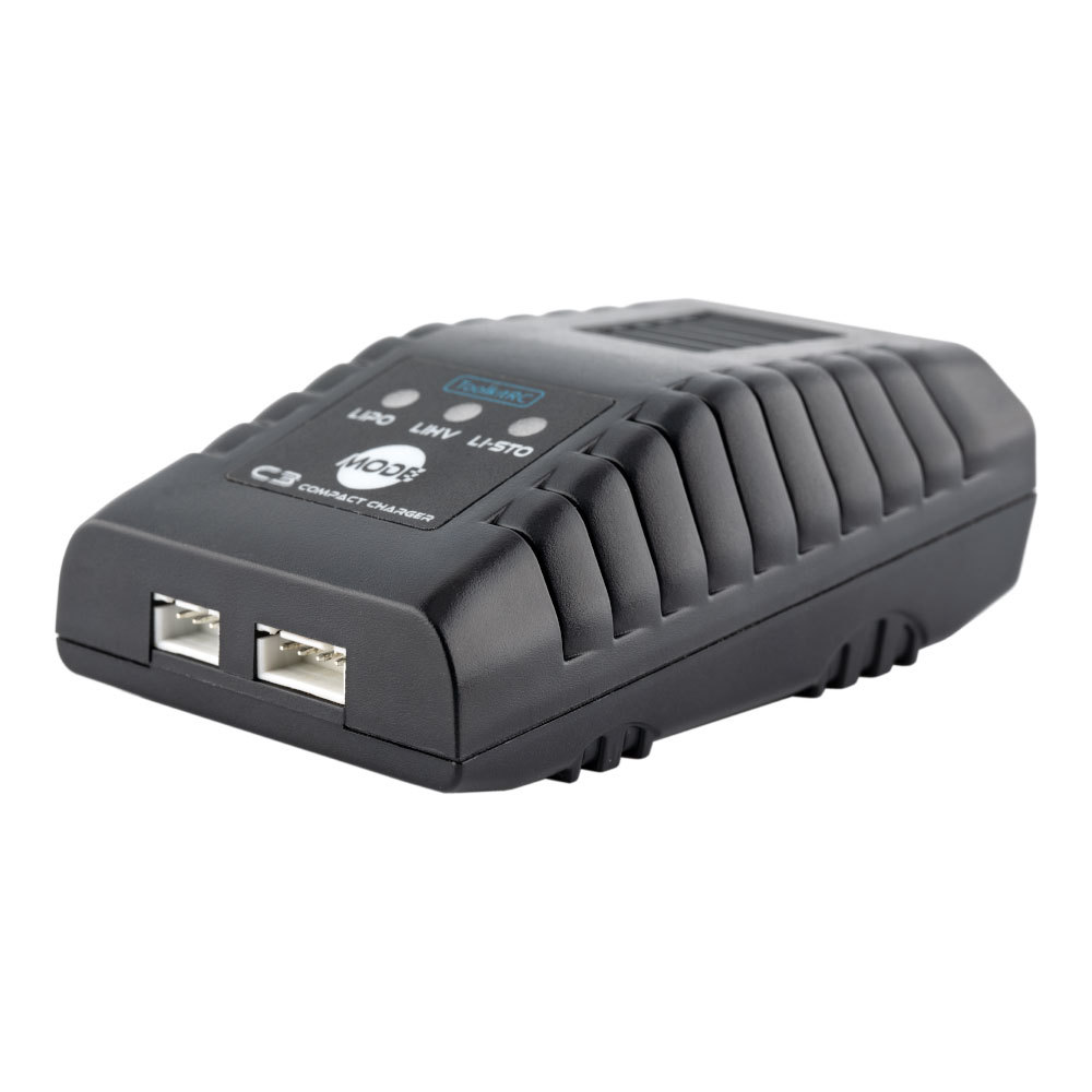 ToolkitRC C3 Compact AC Balance Charger for RC Models 2-3S Lipo LIHV One-Touch Storage Mode Plastic US EU PLUG