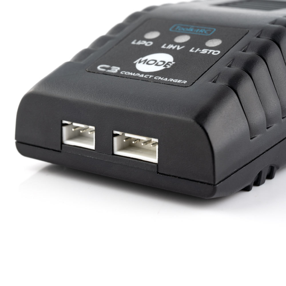 ToolkitRC C3 Compact AC Balance Charger for RC Models 2-3S Lipo LIHV One-Touch Storage Mode Plastic US EU PLUG