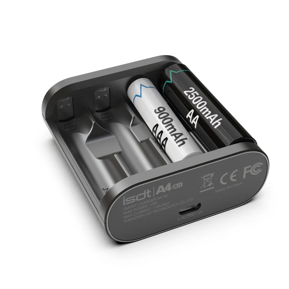 ISDT A4 AIR Smart Battery Charger Rechargeable AA AAA 10500 12500 NiMH NiCd Li-lon LiFePO4 for Bluetooth APP Connection