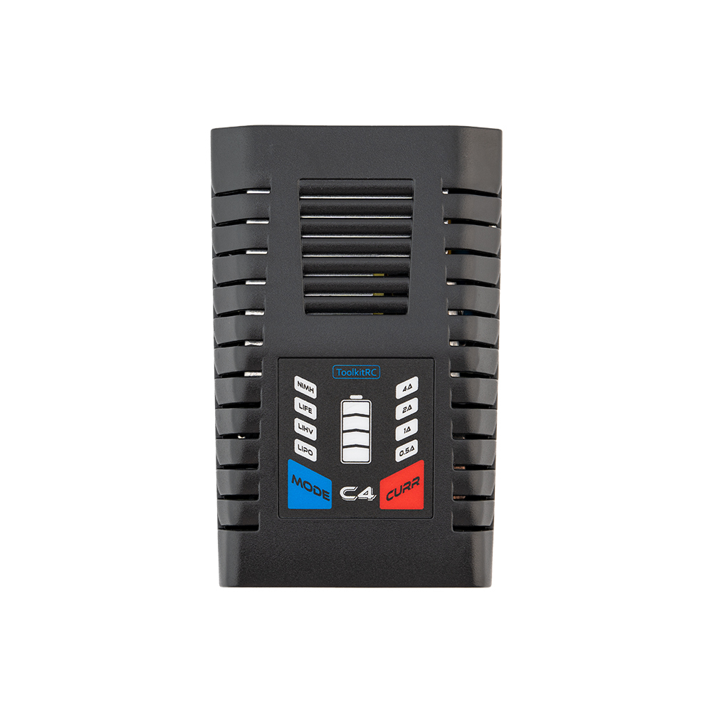 ToolkitRC C4 50W 5A AC Charger XT60 Plug for LIPO LIFE 2~4S NICD 5~8S Batteries Plastic Drones Accessories for RC Model FPV