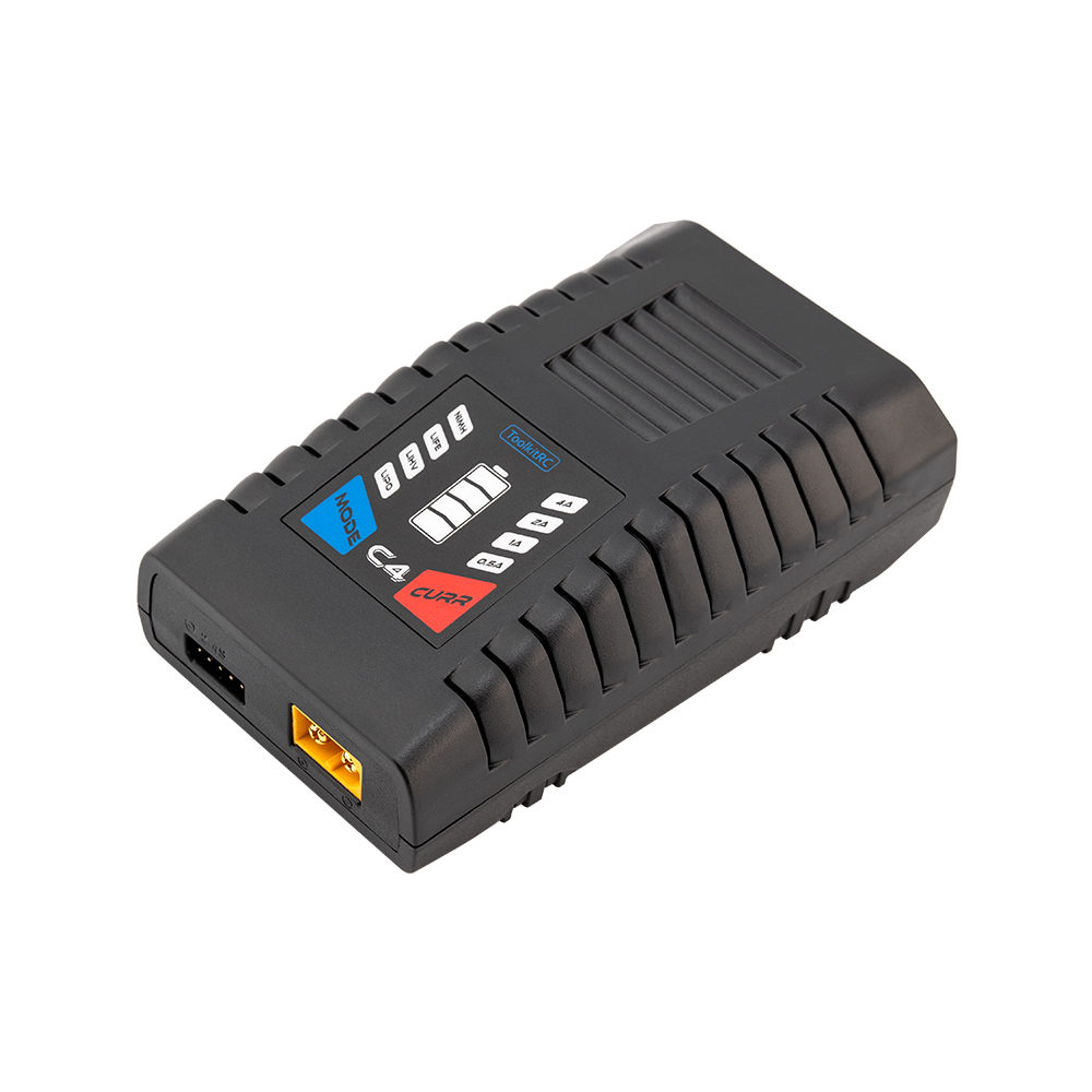 ToolkitRC C4 50W 5A AC Charger XT60 Plug for LIPO LIFE 2~4S NICD 5~8S Batteries Plastic Drones Accessories for RC Model FPV