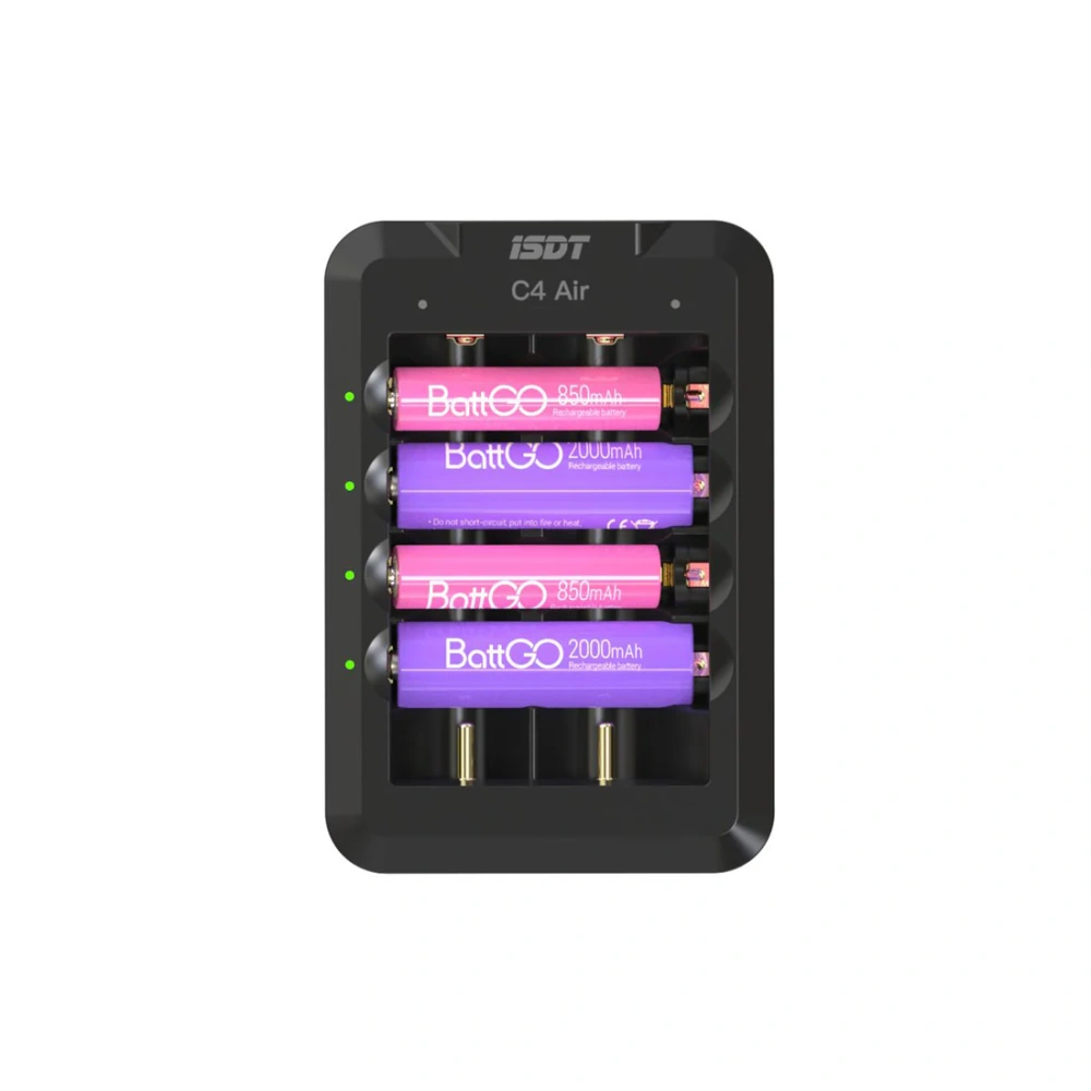 ISDT C4 AIR Universal Smart Battery Charger USB Type-C QC3.0 Output Fire Prevention with APP Connection Drones Accessories