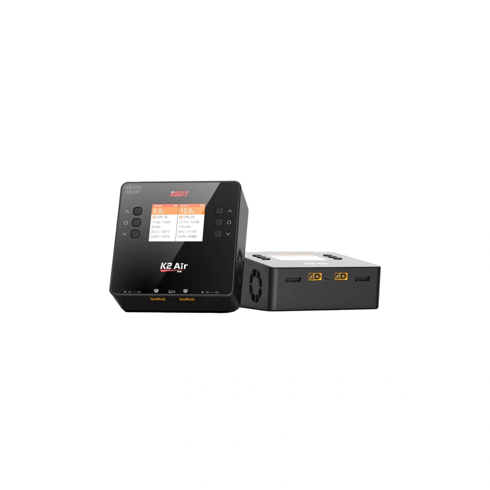 ISDT K2 AIR 200W DC 500Wx2 20A Smart Lipo Battery Balance Charger 1-6S Compatible LiPo Smart Charger with Network Switches