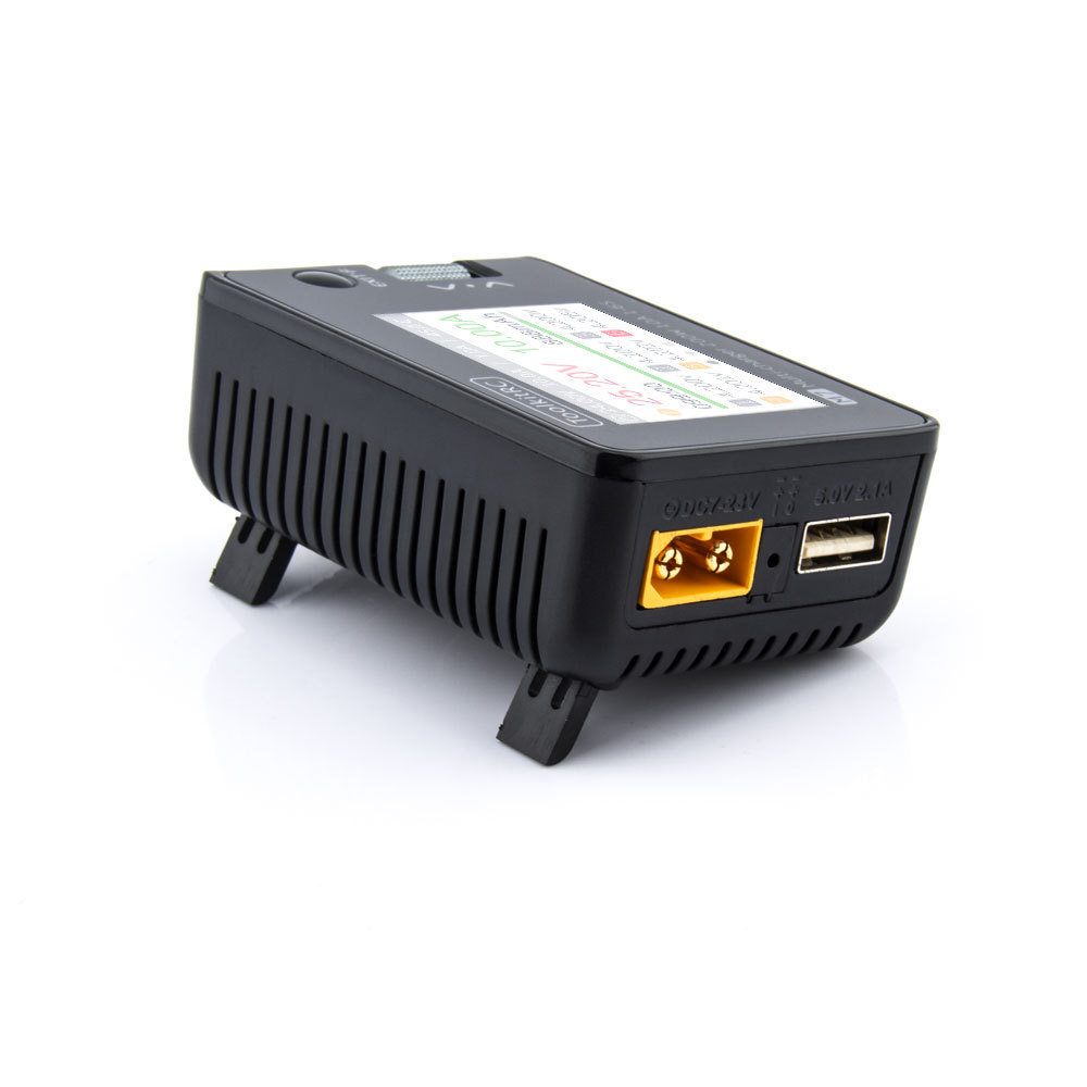 ToolkitRC M7 200W 10A DC Balance Charger Discharger ESC Signal Tester 1-6S Lipo Battery Plastic Construction Drones Accessory