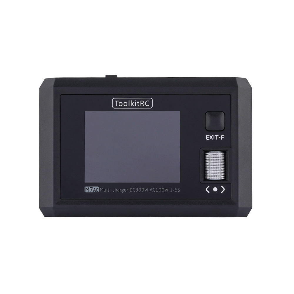 ToolkitRC M7Ac Charger Dual Output 100W AC & 300W DC XT 60 XT 30 Connector New Plastic RC Model Lipo Battery