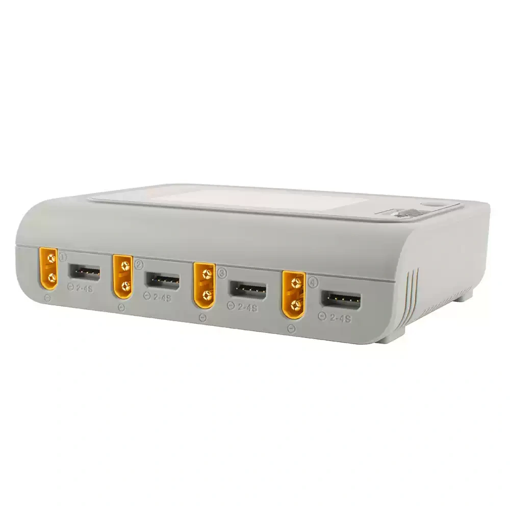 ToolkitRC Q4AC 4x50W 5A 1-4S Lipo AC 100W DC Smart Lithium Battery Balance Charger 4 Port DC Smart Discharger Drones Accessories