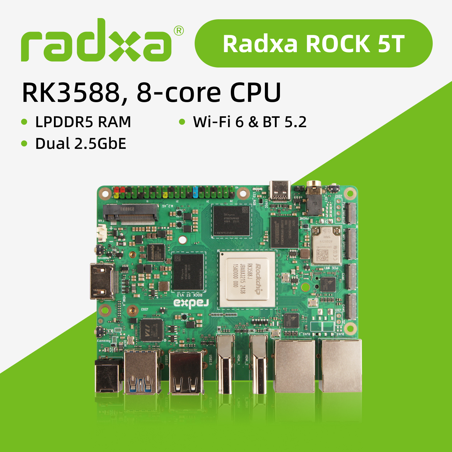 Radxa ROCK 5T RK3588 Single Board Computer