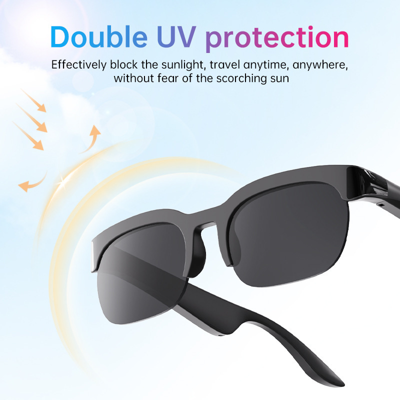XG89 Smart Glasses AI Assistant Touch Control Real-time Translation Meeting for Headset IP65 Waterproof Wireless