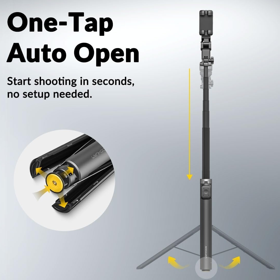 M3 Pro Auto-Open 4-in-1 Smartphone Gimbal AI Face Tracking Stabilizer