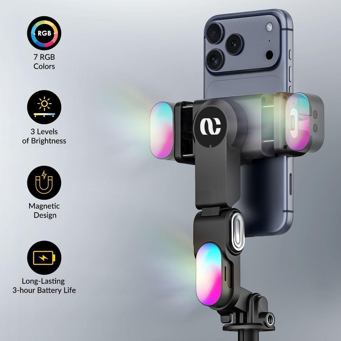 M3 Pro Auto-Open 4-in-1 Smartphone Gimbal AI Face Tracking Stabilizer