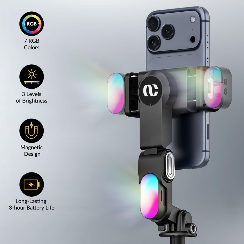 M3 Pro Auto-Open 4-in-1 Smartphone Gimbal AI Face Tracking Stabilizer