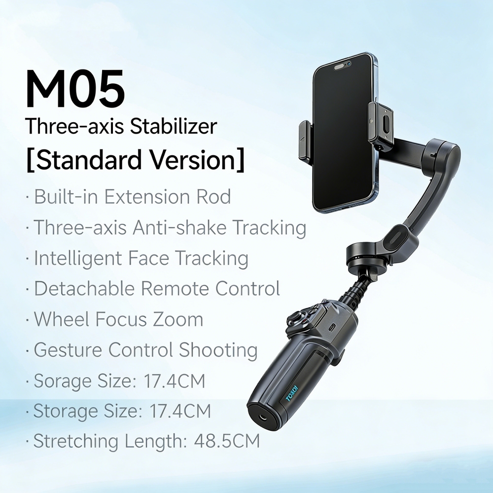 M05 Handheld Stabilizer Gimbal 3-axis Anti-Shake AI Face Tracking