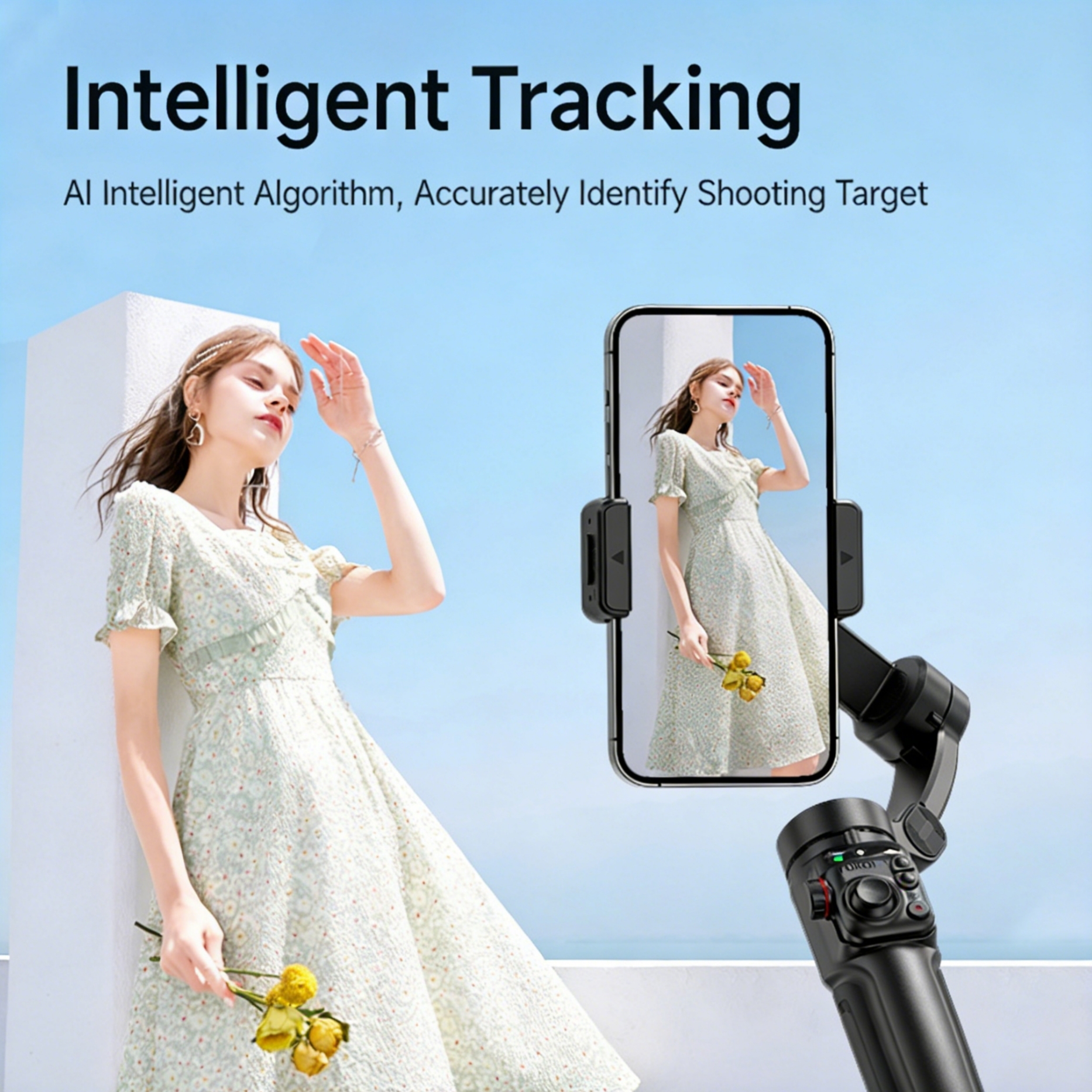 M05 Handheld Stabilizer Gimbal 3-axis Anti-Shake AI Face Tracking
