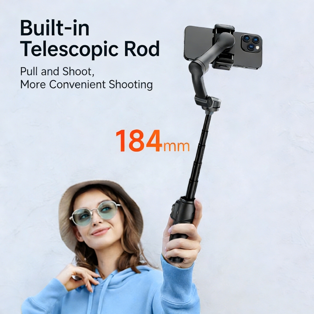 M05 Handheld Stabilizer Gimbal 3-axis Anti-Shake AI Face Tracking