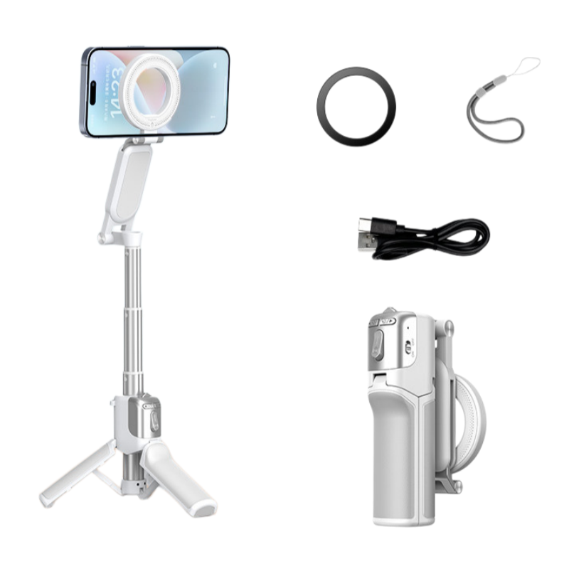 Z3 Zoom Magnetic Foldable Selfie Stick Mini Portable Phone Holder Stabilizer