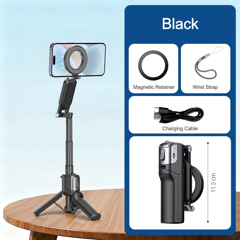 Z3 Zoom Magnetic Foldable Selfie Stick Mini Portable Phone Holder Stabilizer