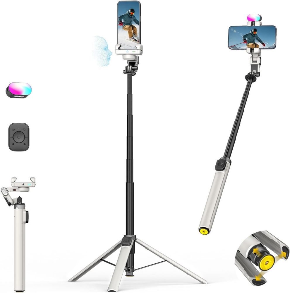 M3 Pro Auto-Open 4-in-1 Smartphone Gimbal AI Face Tracking Stabilizer