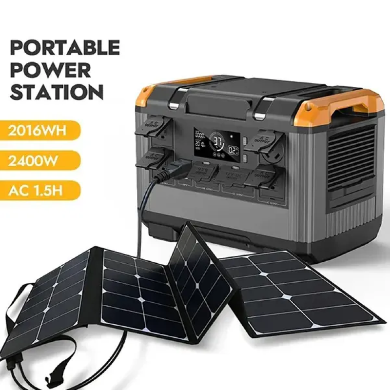 2400W 2016WH 220V Outdoor Pure Sine Wave UPS Portable Power Supply Station