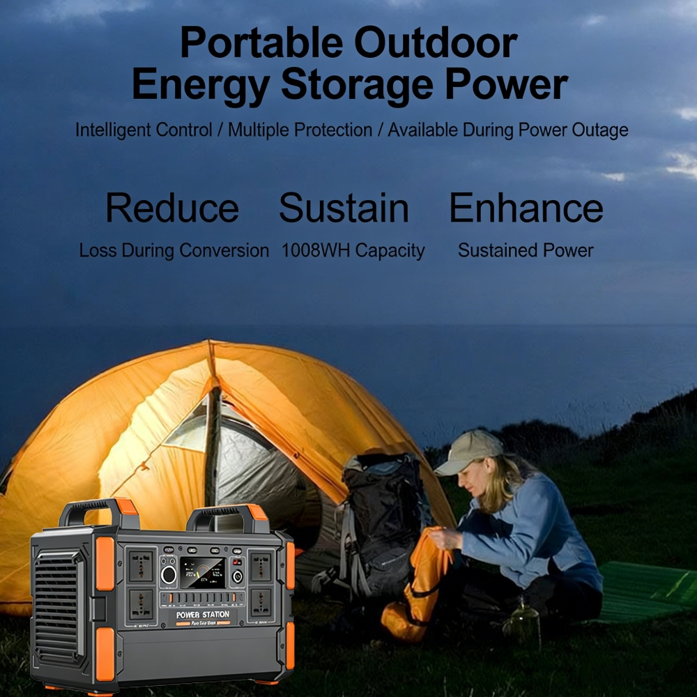 1200W 1008WH 220V 110V Solar Portable Power Supply Station