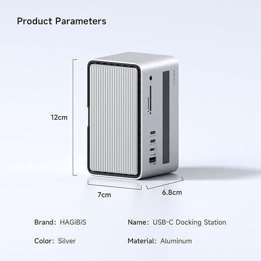Hagibis U100 Aluminum Alloy USB-C Docking Station