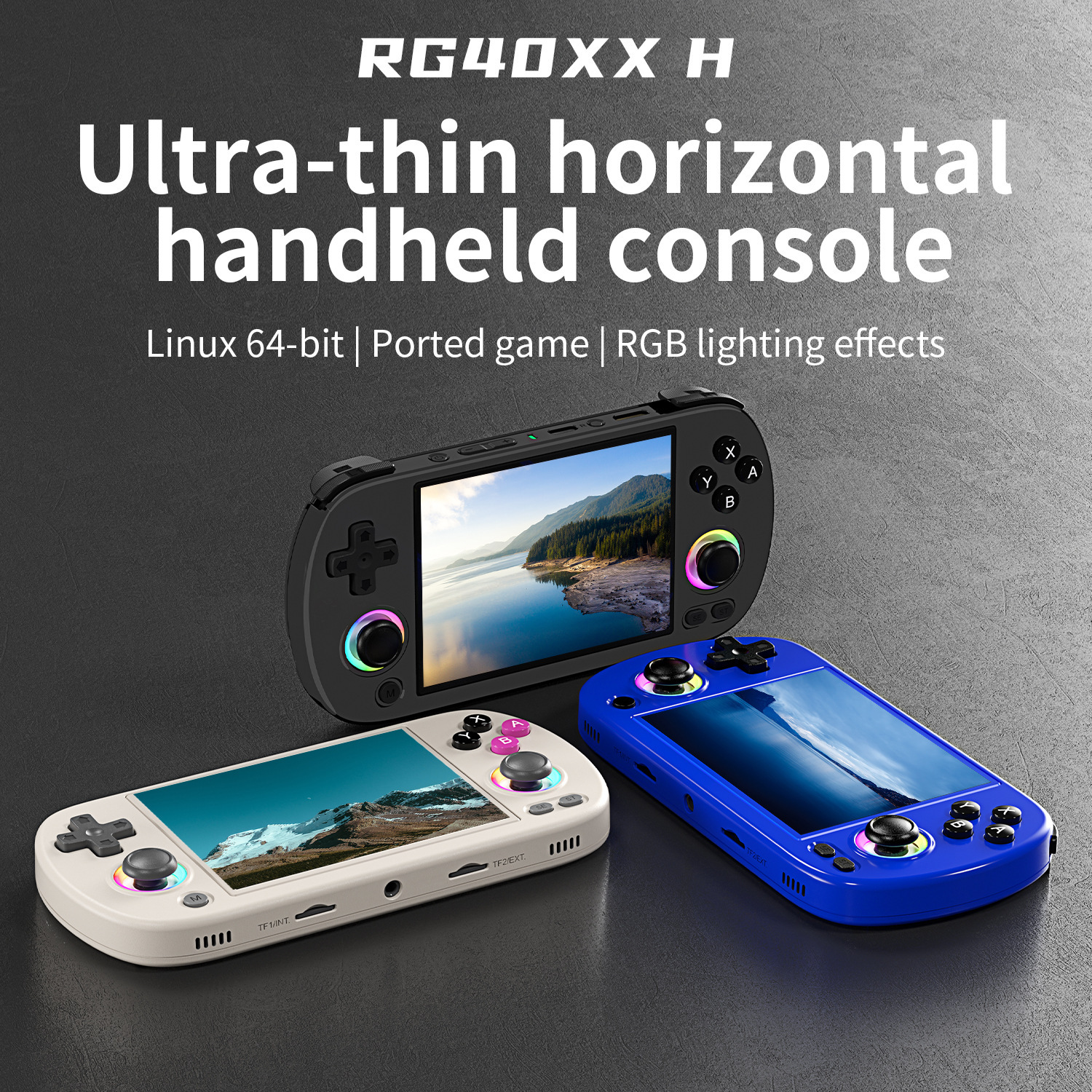 RG40XX H Retro Ultra-Thin 4 Inch 64GB Linux Handheld Game Console