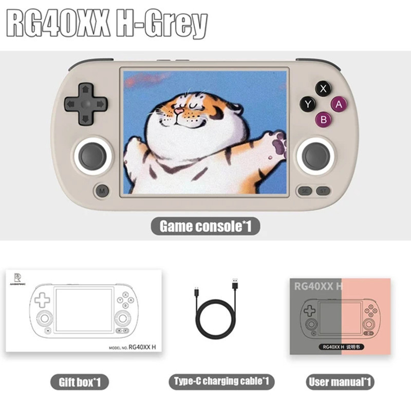 RG40XX H Retro Ultra-Thin 4 Inch 64GB Linux Handheld Game Console