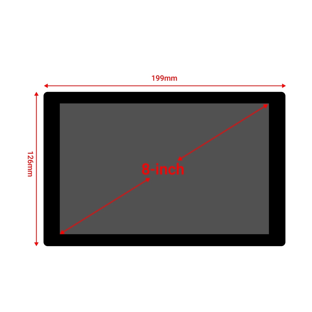 Radxa Display 8 Inch FHD Touchscreen 800x1280 MIPI Display