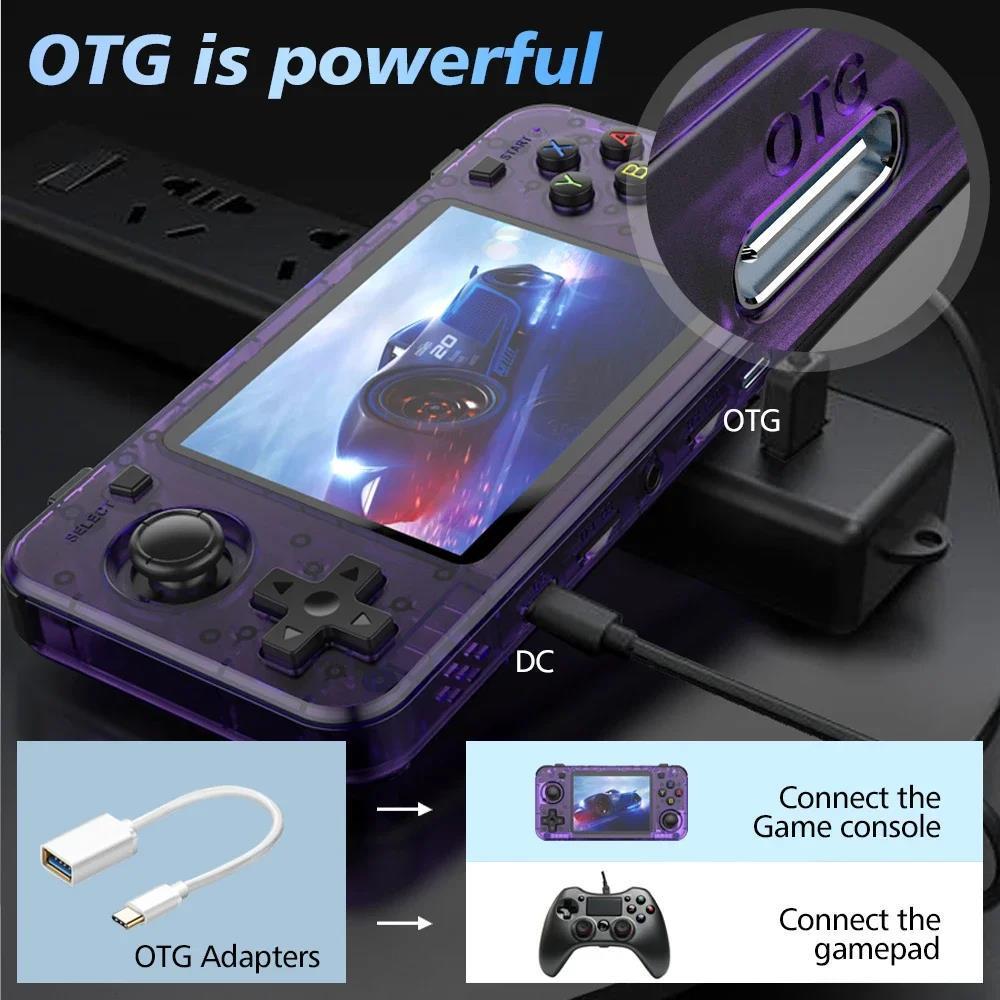 R36H Retro 64GB 3.5-Inch IPS Screen Handheld Game Console
