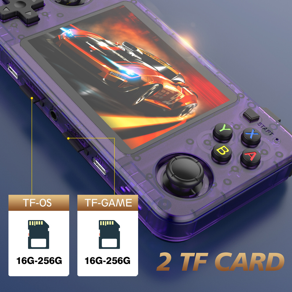R36H Retro 64GB 3.5-Inch IPS Screen Handheld Game Console