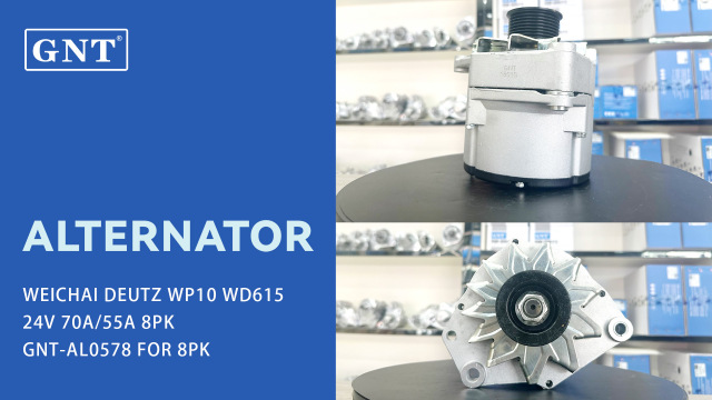 8PK Alternator for DEUTZ WEICHAI WD615 Engine 610800090020, 612600090248, 612600090249, 612600090401, 612600090506, 1-3517-25W