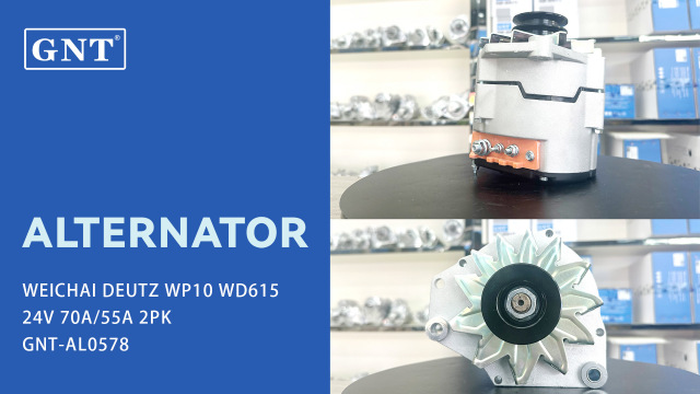 GNT High Quality Alternator for WEICHAI DEUTZ WD615 Engine 3701010613VP10, 612600090401, AVE2716H1 Factory Wholesale