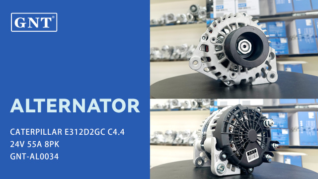 24V 55A High quality Alternator T416234 for Perkins 1104D-E44TA 1106D-E66TA for Caterpillar 320GC 323D2 Engine C4.4 C6.6