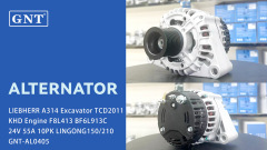 24V 55A High quality Alternator for LIEBHERR A314 Excavator For KHD Engine TCD2011 BF4M2013 TCD2012 F8L413 BF6L913C F5L912 F6L914