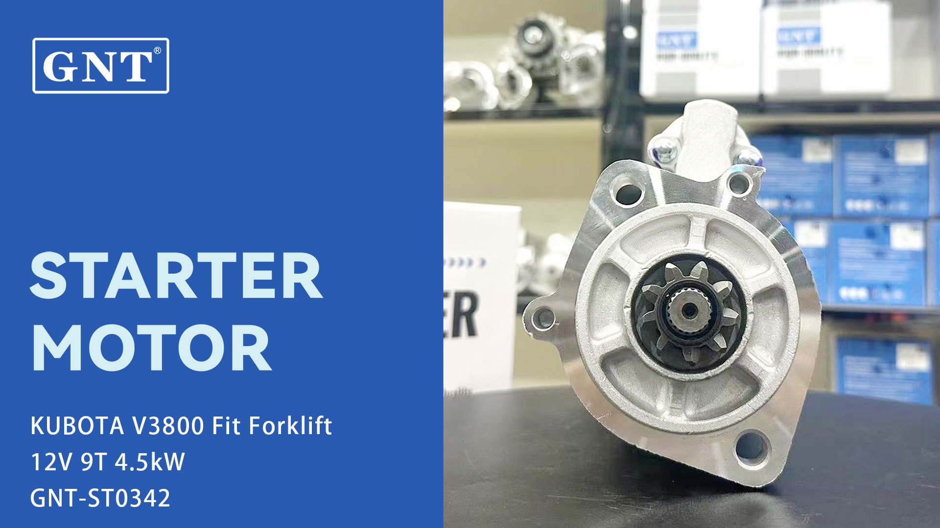 Wholesale KUBOTA V3800 Forklift Starter motor M008T50670, M008T50671, M008T50672, M008T50673, M008T51273, DRS0519, DS1629
