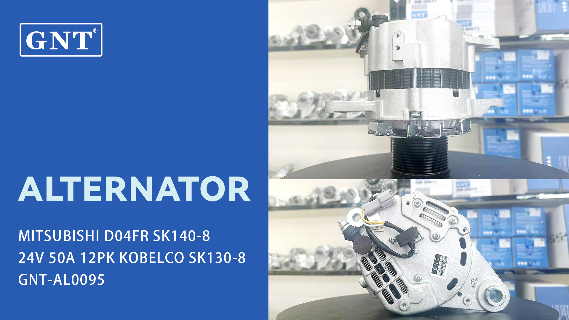 24V 50A 12PK Alternator for JCB Construction JS220 MITSUBISHI SYSTEM 71440523, 71440471, 71440523, CAL50612GS, 32G68-00100