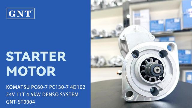 24V 11T 4.5KW GNT Starter Motor fits KOMATSU 4D102 DENSO System Engine 6008134460 6008134461 8944497250 8944545590 0230001700 DSN2057